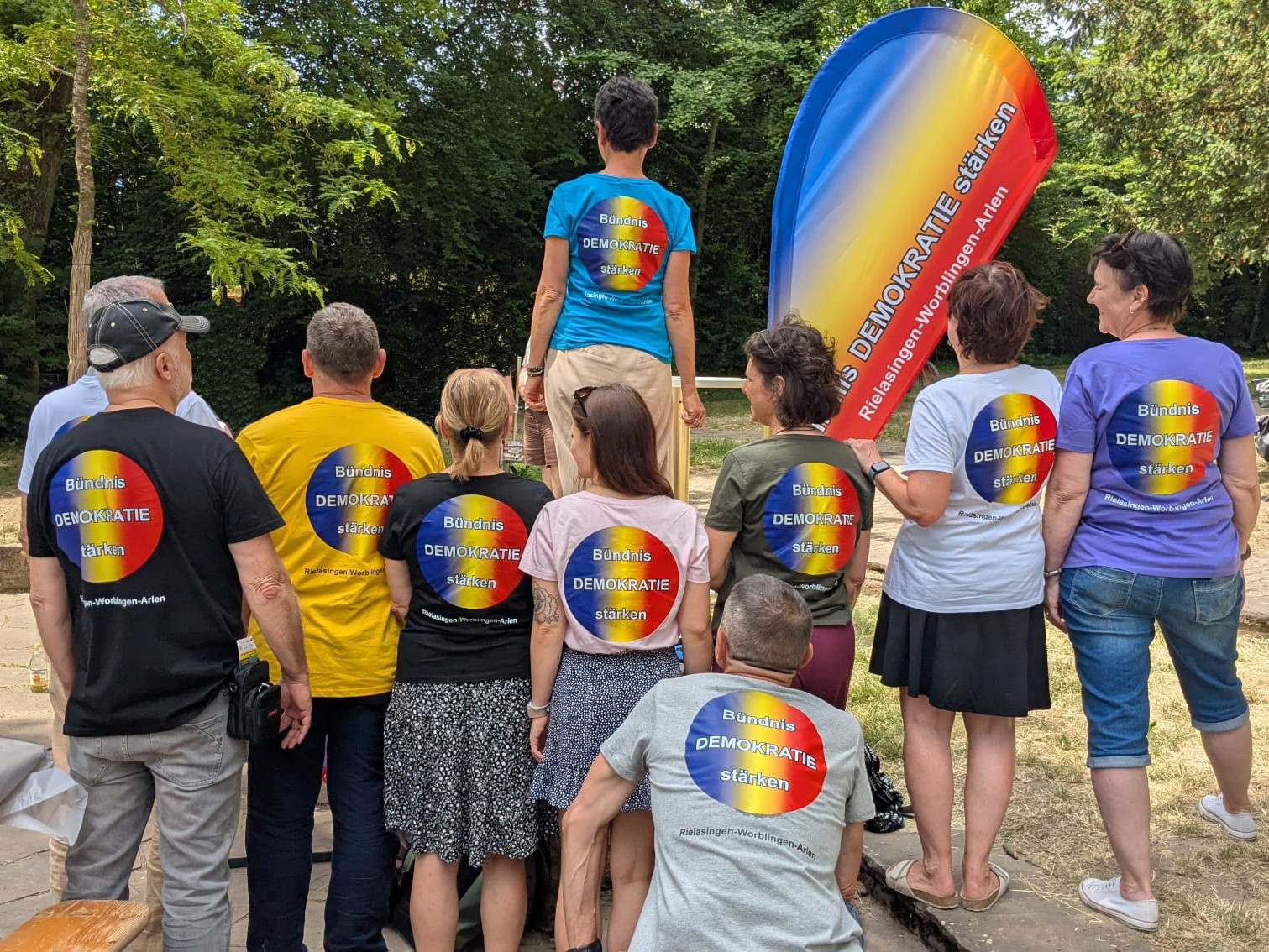 Mitglieder des Bündnis Demokratie stärken Rielasingen-Worblingen-Arlen